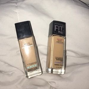2 foundations & NYX HD finishing powder