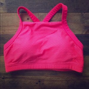 Lorna Jane Hot Pink Mesh Sports Bra! Size Small!