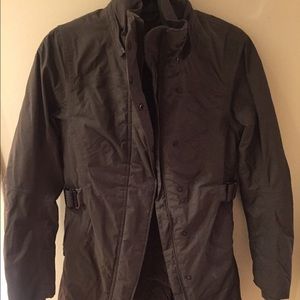 Lululemon Long Army Green Down Coat Jacket size 4