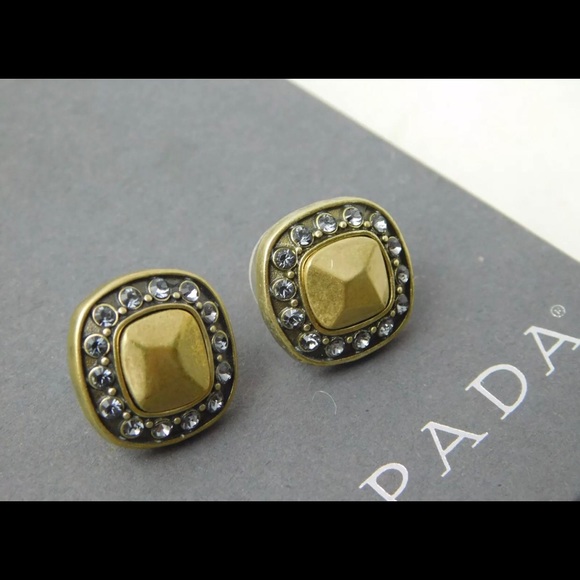 New With Tags Silpada KR Crystal Cluster Earrings