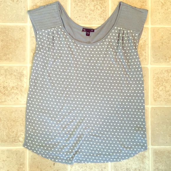 GAP heart blouse