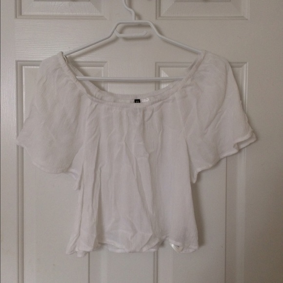 H&M off the shoulder white blouse