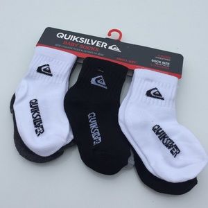 NWT Infant Boys Quicksilver 6-Pack Socks