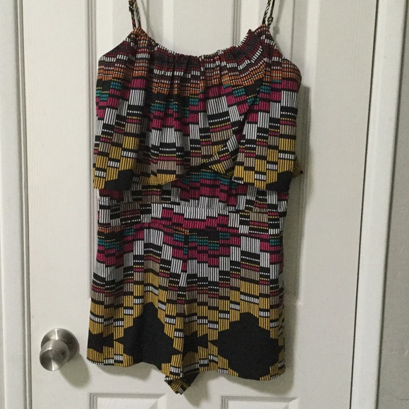 Bebe multi-colored romper - Picture 1 of 3