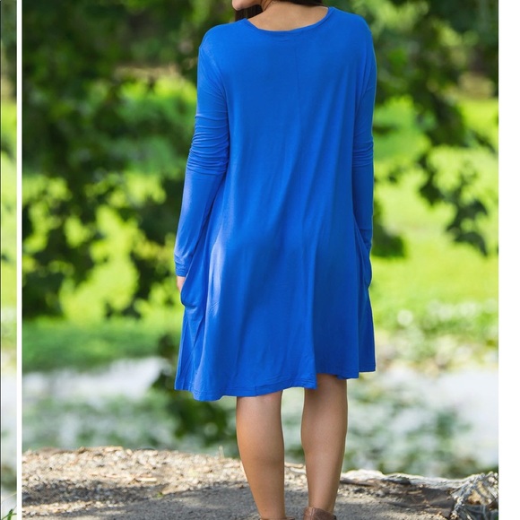 🆕Royal blue side pocket swing dress RESTOCKED - Picture 4 of 4