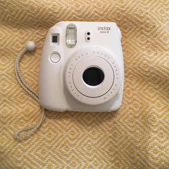 White instax mini 8 polaroid