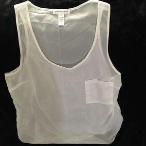 Polyester see through Tank top.