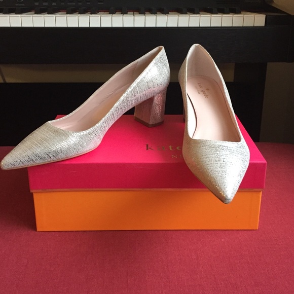 Kate Spade Milan Pump Old Gold/Metallic Size 8