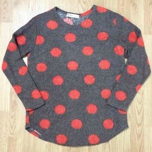 Wool Blended Polka Dots Sweatshirt