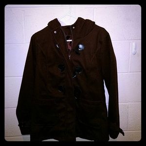 Women's M Xian Xian hooded jacket - Brown - zipper