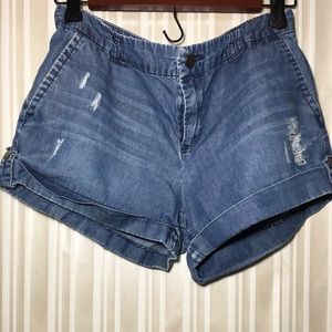Forever 21 Blue Torn Short S
