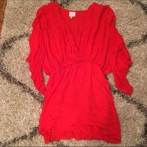 Parker orange webbed dress. Size XS.