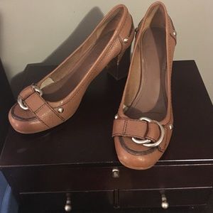 Brown Nine West heels