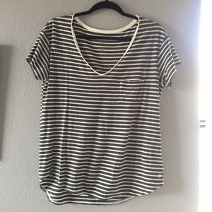 Dark Gray V Neck Tee