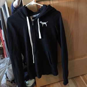 Victoria's Secret Black Zip-Up Jacket