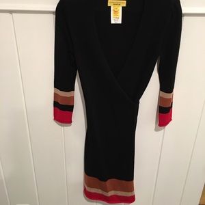 A Pea in the Pod maternity wrap dress