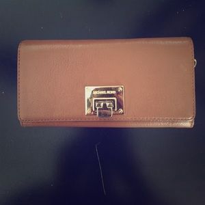 Michael Kors brown leather wallet