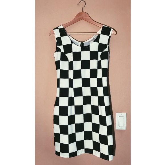 vintage checkered dress