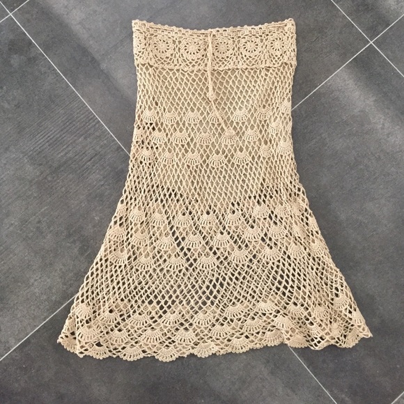 Crochet maxi skirt