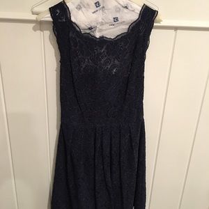 Watters & Watters navy bridesmaid dress