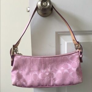 EUC Pink Coach Shoulder Bag