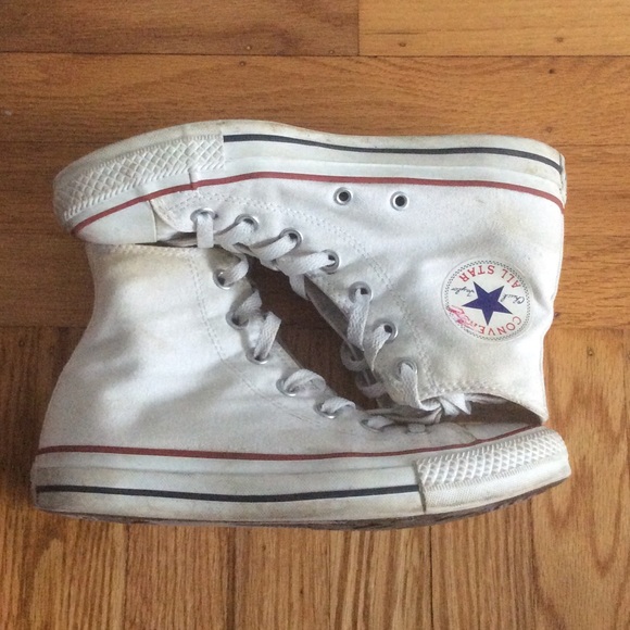 High top converse White Size 7