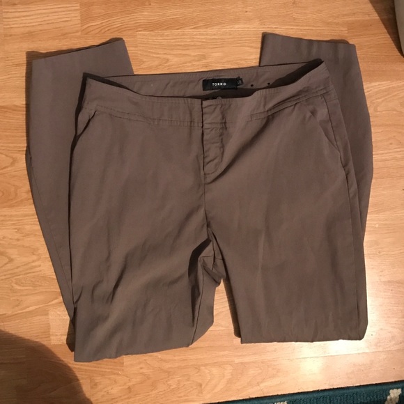 Torrid slacks dark tan 18