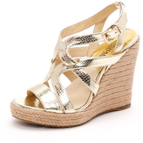 Gold Michael Kors Wedges