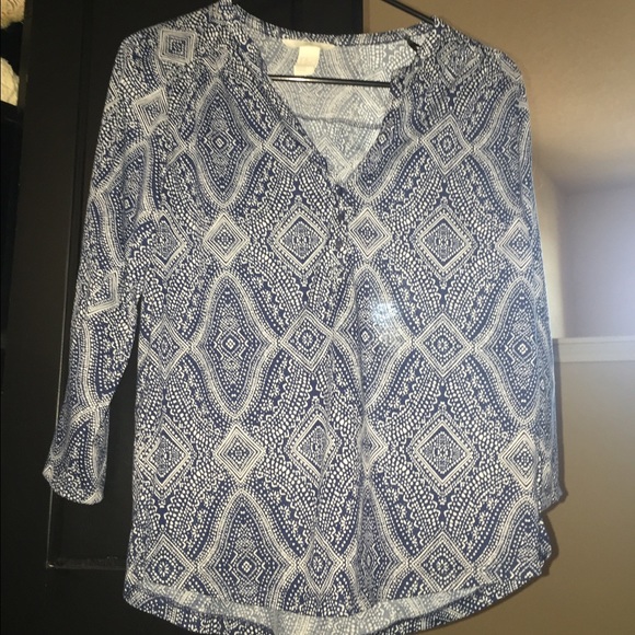 H&M 3/4 Sleeve Henley