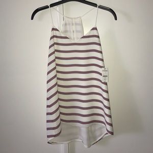 XS Express reversible tank. Stripe and Solid White