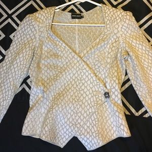 Giorgio Armani white and golf blazer