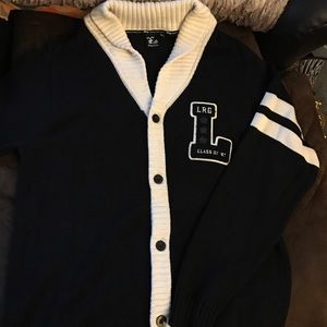 Lrg varsity sweater, like new ...