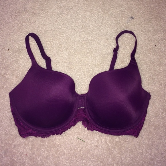 Maroon lace bra