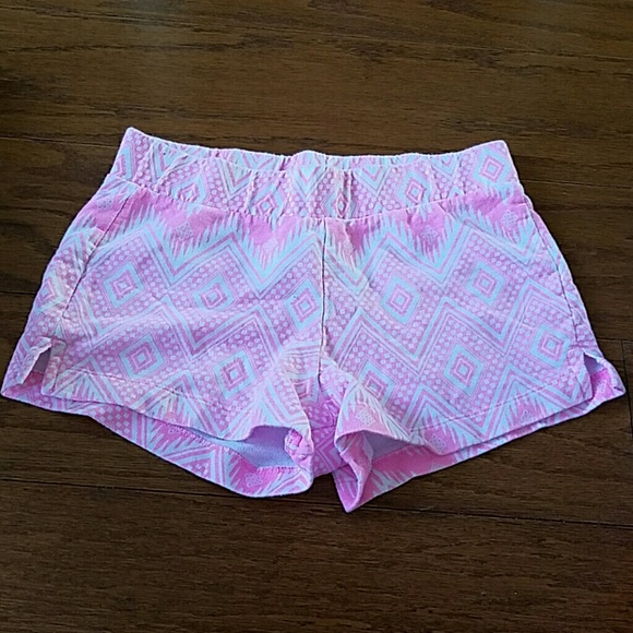 Bright pink shorts