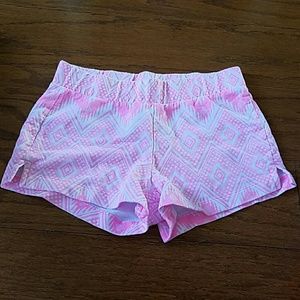 Bright pink shorts