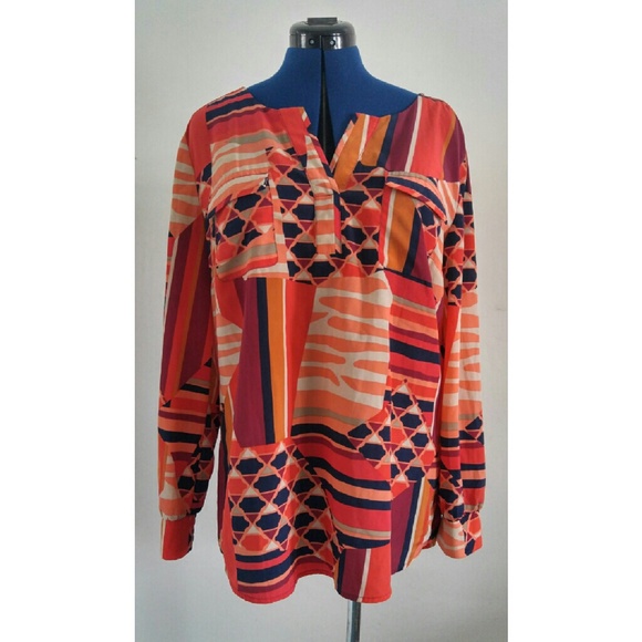 Multi Pattern Tunic - Picture 2 of 4