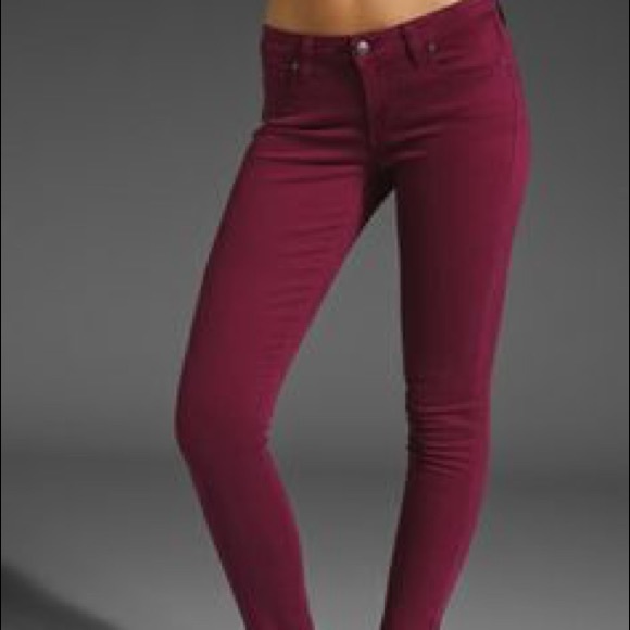 FLASH SALE Maroon Skinny Jeans