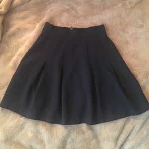 High waisted black skirt