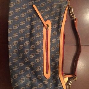 Dooney and bourke denim tote bag