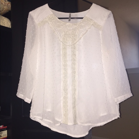 Cream/White Blouse