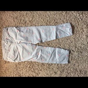 Khaki lobster print pants