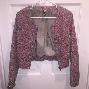 H&M floral bomber jacket