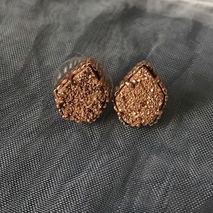 Kendra Scott rose gold studs
