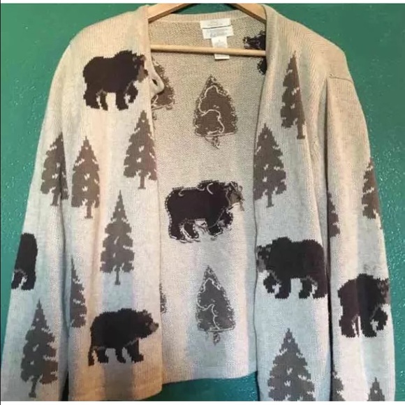 Christopher & Banks Sweaters - 🐻 Christopher & Banks Bear Sweater Cardigan