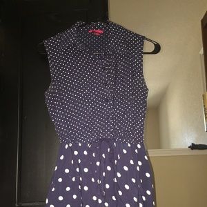 Polka Dot Button Down Dress