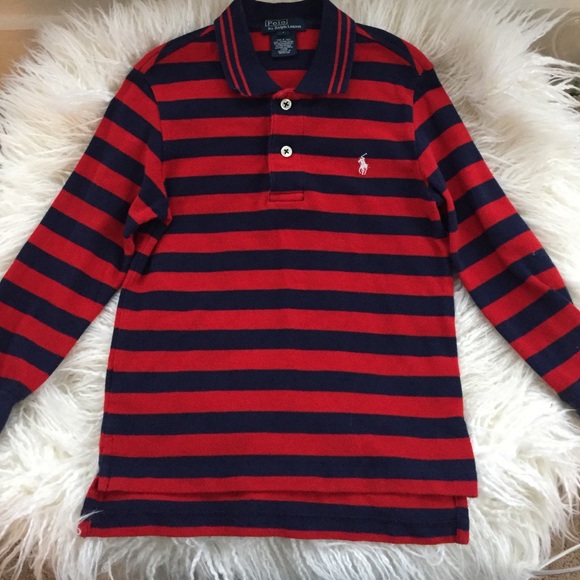 Polo by Ralph Lauren Boys Sz 4 long sleeve shirt