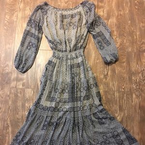 Abercrombie peasant maxi dress