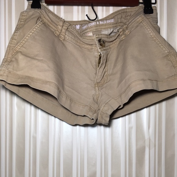 Mossimo Khaki Low Low Rise Shorts 4