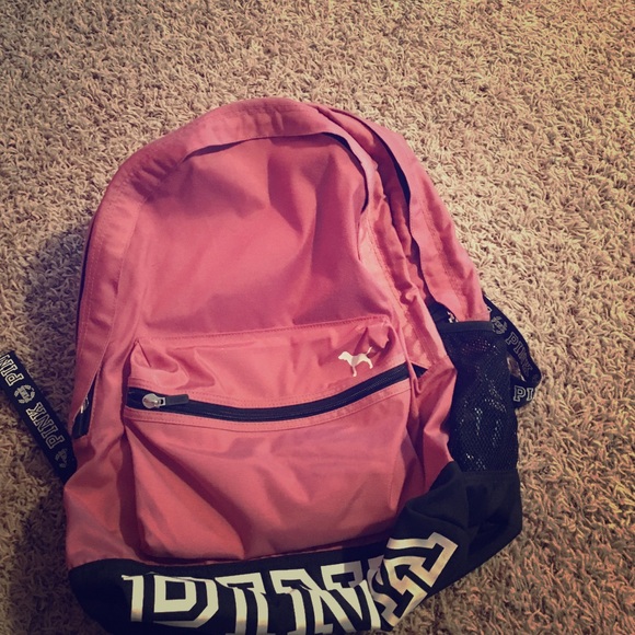 Pink backpack