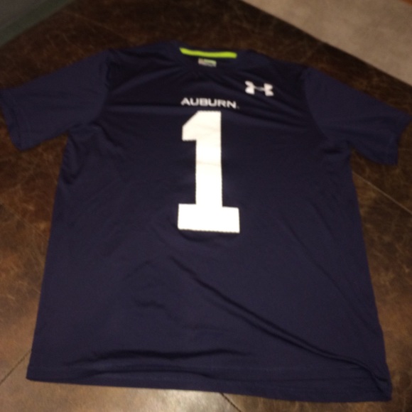 Under Armour heat gear Auburn University "1" shirt